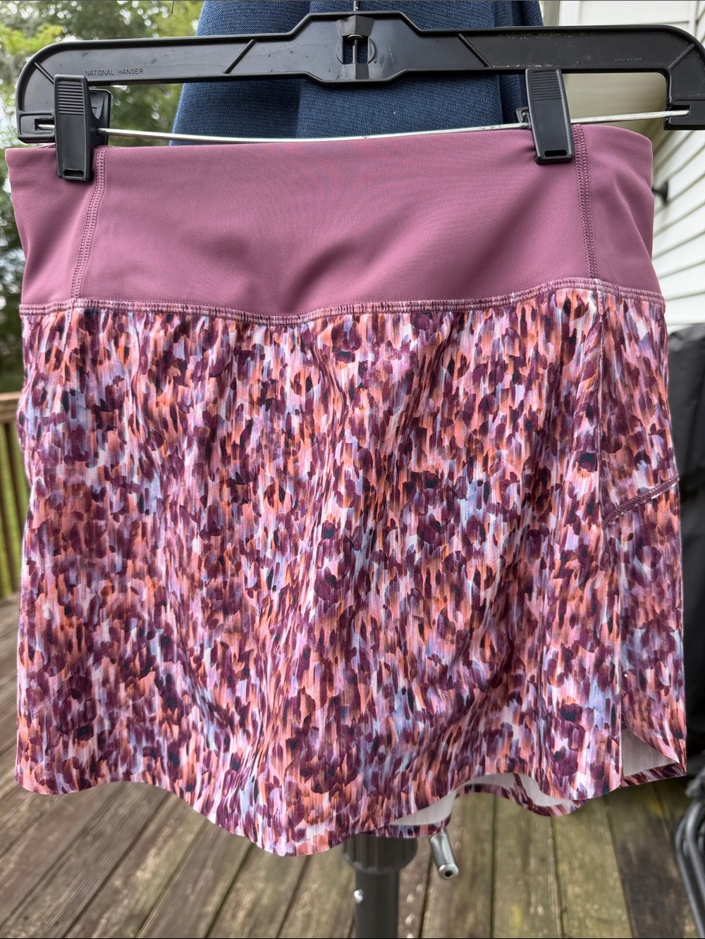 Athleta Mauve Pink Printed Skater Skirt